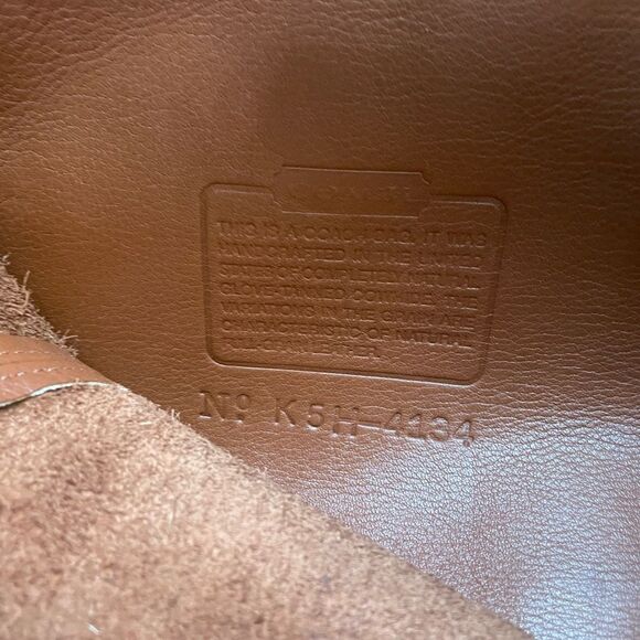 Coach Vintage Archive Cognac Leather Top Handle Satchel Backpack Flap Bag - Picture 8 of 10